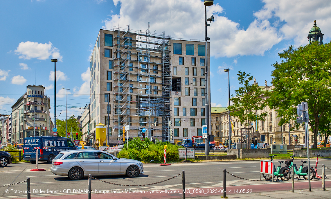Juni 2023 - Neubau des Hotels Königshof am Stachus in München
